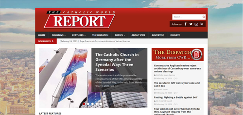 Catholic World Report.